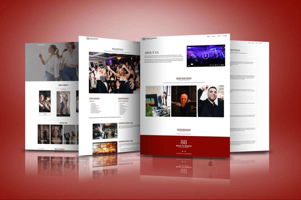 Blue corporate consulting website design with multiple inner pages, service cards and lead capture layout by Ali Dev Solutions